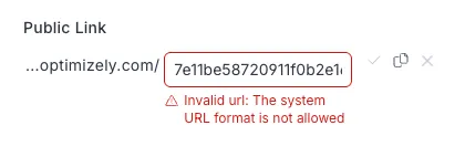 Invalid custom URL configuration state with GUID-like path